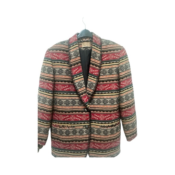 Knockabouts by Pendleton Vintage Woman Southwestern Aztec Blazer Sz 10 - Picture 12 of 17